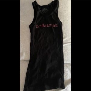 Bridesmaid ribbed tank top by Freeze